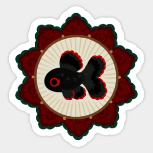 Butterfly goldfish 2 Sticker